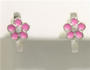 Juwelier Schell 161085 RG Creolen Blume Rosa 8298163/1