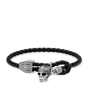 Juwelier Schell 152438 Thomas Sabo Lederarmband Totenkopf A1785-682-11-L25v