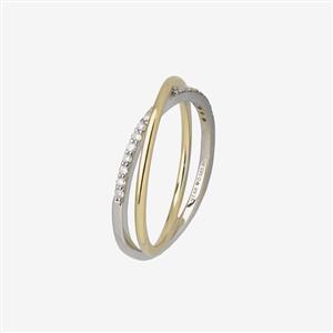 Juwelier Schell 175732 Star Diamant Doppelring D6576GW/54