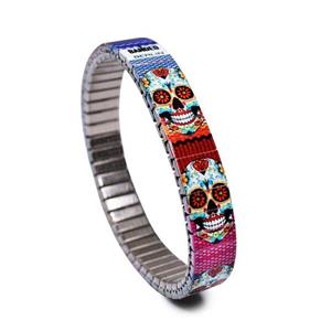 Juwelier Schell 176213 Banded Bracelets Armband Calaveras - Serape Skullz - 10mm Calaveras - Serape Skullz - 10mm (S)