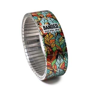 Juwelier Schell 176220 Banded Bracelets Armband Autumn Hues - Stained Glass Leaf - 18mm Autumn Hues - Stained Glass Leaf - 18mm (M)