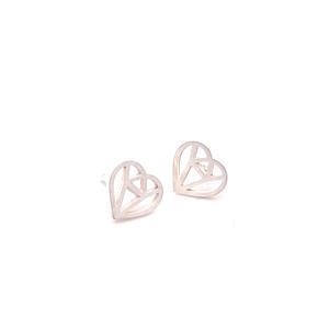 Juwelier Schell 165387 Cuckoowelen Ohrstecker modern heart matt 159387