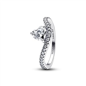 Juwelier Schell 176890 Pandora Welliger Pavé Herz Ring 193661C01-54