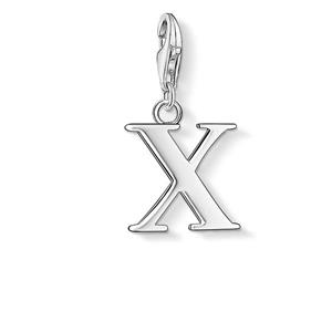 Juwelier Schell 131555 Thomas Sabo Charm Anhänger Buchstabe X 0198-001-12