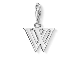 Juwelier Schell 134402 Thomas Sabo Charm Anhänger Buchstabe W 0197-001-12