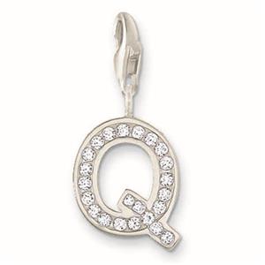 Juwelier Schell 131569 Thomas Sabo Charm Anhänger Buchstabe Q 0239-051-14