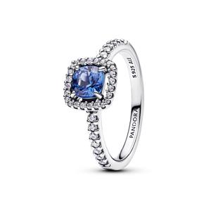 Juwelier Schell 176238 Pandora Ring Blaues Carré & Funkelnder Kranz Klein 193555C01-54