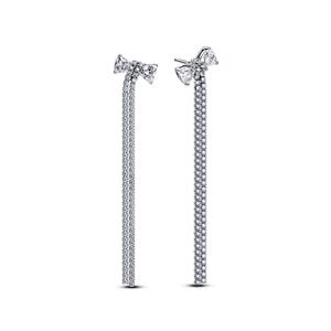 Juwelier Schell 176250 Pandora Ohrstecker Funkelnde Schleifen mit hängendem Pavé 293544C01