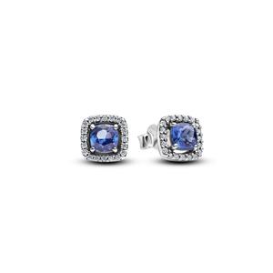 Juwelier Schell 176252 Pandora Ohrstecker Blaues Carré & Funkelnder Kranz 293551C01