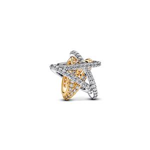 Juwelier Schell 176272 Pandora Moments Charm Stern Bicolor 763590C01