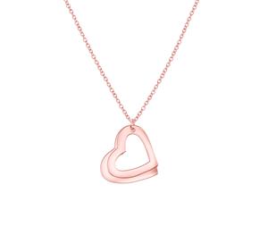 Juwelier Schell 166291 Beka&Bell Kette 2 Herzen rosé SW10757